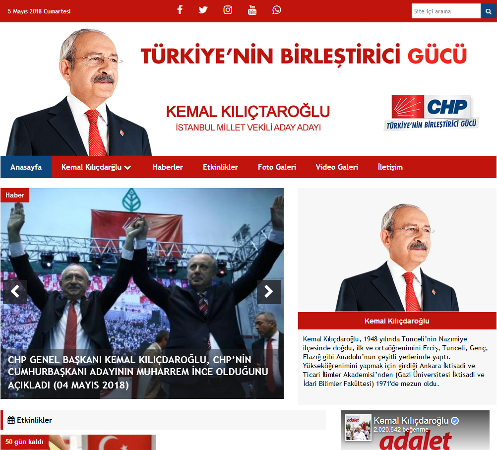 Chp Milletvekili Ve Belediye Bakan Aday Tantm Sitesi