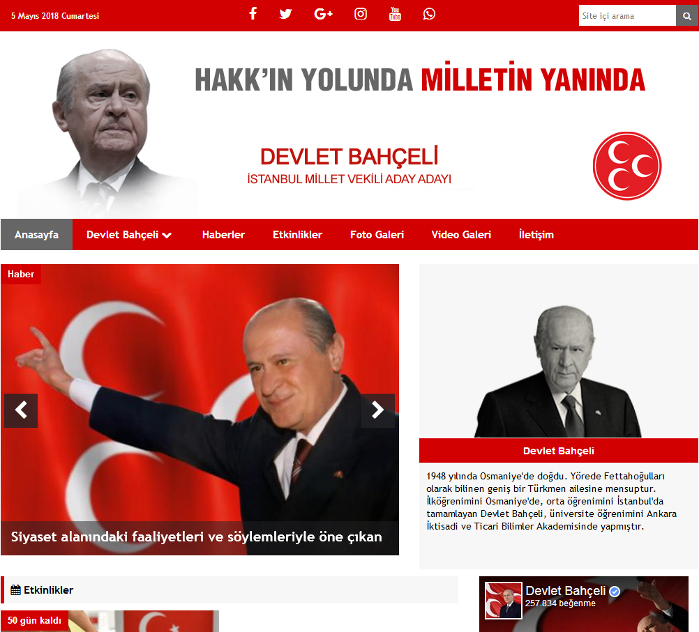 Mhp Milletvekili Ve Belediye Bakan Aday Tantm Sitesi